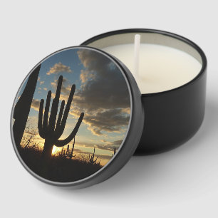 Saguaro Sunset II Arizona Desert Landscape Mini Candle Favors