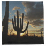 Saguaro Sunset II Arizona Desert Landscape Napkin