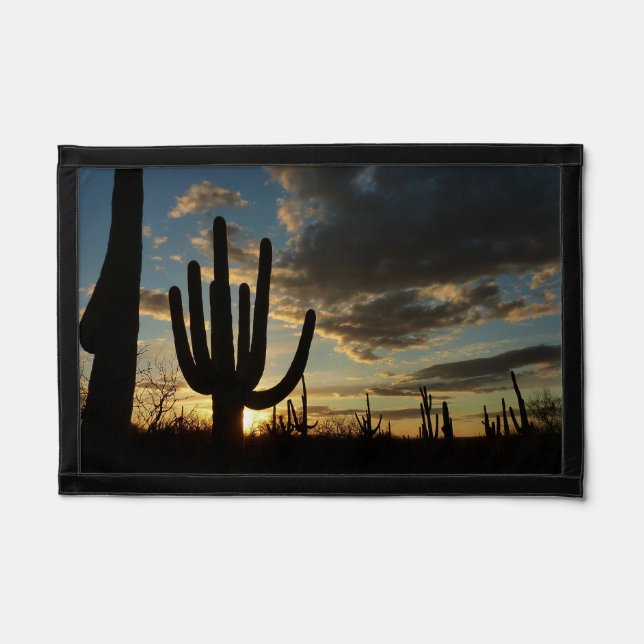 Saguaro Sunset II Arizona Desert Landscape Pennant (Front)