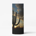 Saguaro Sunset II Arizona Desert Landscape Pillar Candle