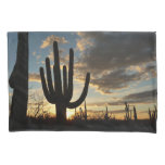 Saguaro Sunset II Arizona Desert Landscape Pillow Case