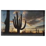 Saguaro Sunset II Arizona Desert Landscape Place Card Holder