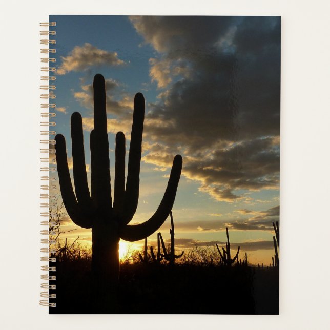 Saguaro Sunset II Arizona Desert Landscape Planner (Front)