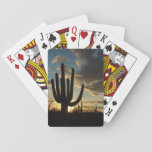 Saguaro Sunset II Arizona Desert Landscape Playing Cards