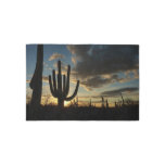 Saguaro Sunset II Arizona Desert Landscape Rug