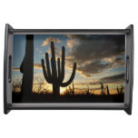 Saguaro Sunset II Arizona Desert Landscape Serving Tray