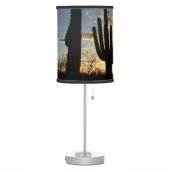 Saguaro Sunset II Arizona Desert Landscape Table Lamp (Left)