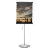 Saguaro Sunset II Arizona Desert Landscape Table Lamp (Right)