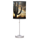 Saguaro Sunset II Arizona Desert Landscape Table Lamp