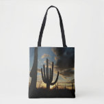 Saguaro Sunset II Arizona Desert Landscape Tote Bag