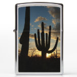 Saguaro Sunset II Arizona Desert Landscape Zippo Lighter
