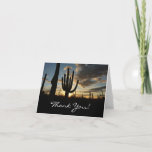 Saguaro Sunset II Arizona Thank You Card