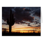 Saguaro Sunset III Arizona Desert Landscape Card
