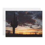 Saguaro Sunset III Arizona Desert Landscape Card