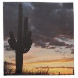 Saguaro Sunset III Arizona Desert Landscape Cloth Napkin