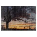 Saguaro Sunset III Arizona Desert Landscape Cutting Board