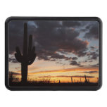 Saguaro Sunset III Arizona Desert Landscape Hitch Cover