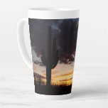 Saguaro Sunset III Arizona Desert Landscape Latte Mug