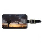 Saguaro Sunset III Arizona Desert Landscape Luggage Tag