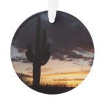 Saguaro Sunset III Arizona Desert Landscape Ornament