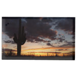 Saguaro Sunset III Arizona Desert Landscape Place Card Holder