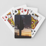 Saguaro Sunset III Arizona Desert Landscape Playing Cards