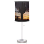 Saguaro Sunset III Arizona Desert Landscape Table Lamp