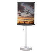 Saguaro Sunset III Arizona Desert Landscape Table Lamp (Right)