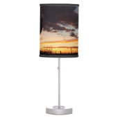 Saguaro Sunset III Arizona Desert Landscape Table Lamp (Front)