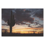 Saguaro Sunset III Arizona Desert Landscape Tissue Paper