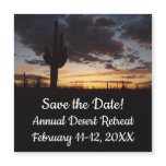 Saguaro Sunset III Arizona Desert Save the Date