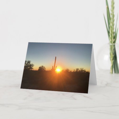 saguaro sunset sympathy card