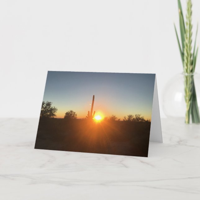 saguaro sunset sympathy card (Front)