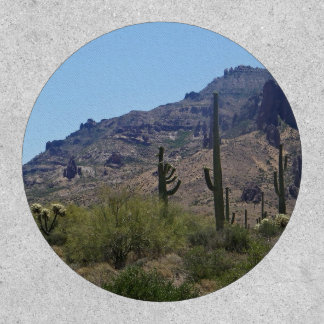 saguaros and mountains patch