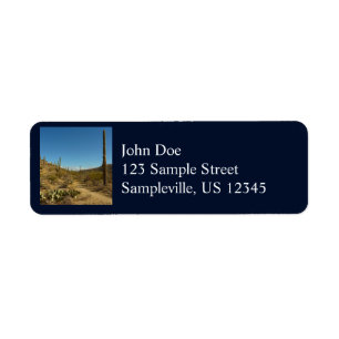Saguaro's Carillo Trail in Saguaro National Park Label