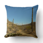 Saguaro's Carillo Trail in Saguaro National Park Throw Pillow