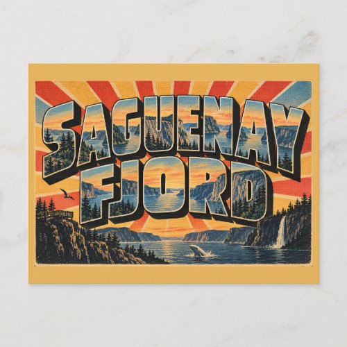 Saguenay Fjord QC Glacier Cliffs Boreal Art Postcard