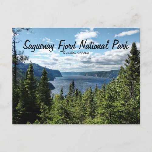 Saguenay Fjord Quebec Canada Postcard