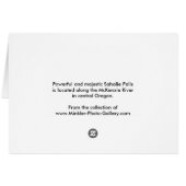 Sahalie Falls Cards (Back Horizontal)
