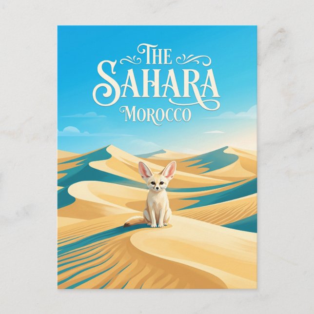 Sahara Desert Morocco Postcard (Front)