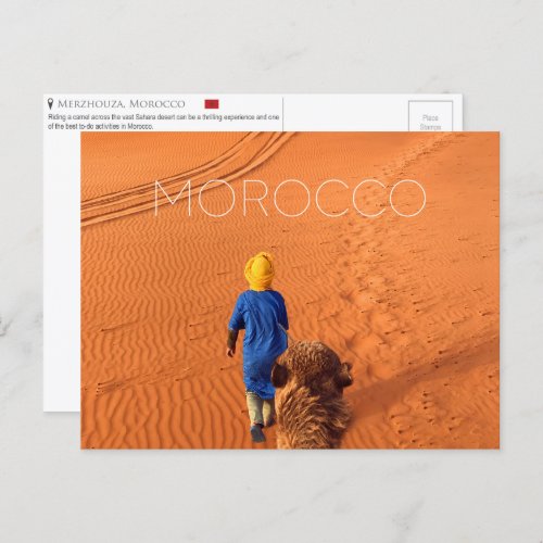 Sahara Desert Morocco Postcard