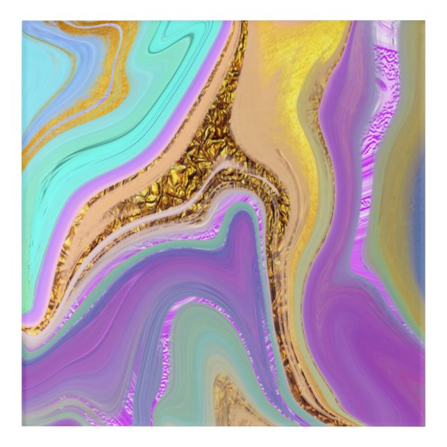 sahara fluid abstract acrylic print (Front)
