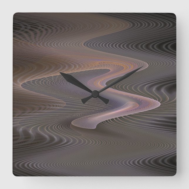 Sahara Fractal Wall Clock without Numbers (Front)