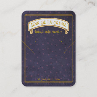 Sahara Nights Blue Dots Jewelry Display Calling Card