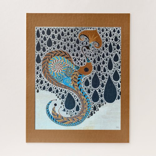 Sahara Pearls Tribal Exotic Peacock Jigsaw Puzzle