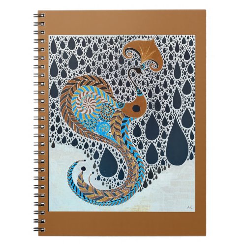 Sahara Pearls Tribal Exotic Peacock Notebook