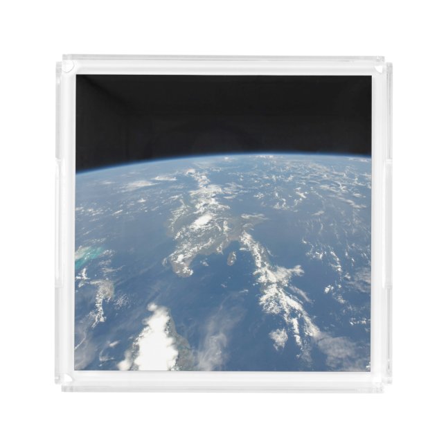 Saharan Dust Blowing Westward Into The Atlantic. Acrylic Tray (Front)