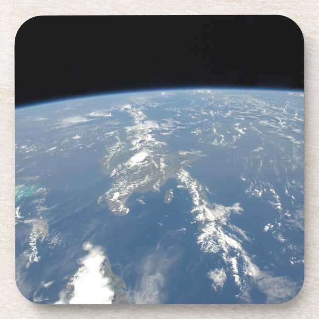 Saharan Dust Blowing Westward Into The Atlantic. Beverage Coaster (Front)