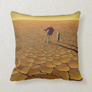 Saharan Journey 1995 Throw Pillow