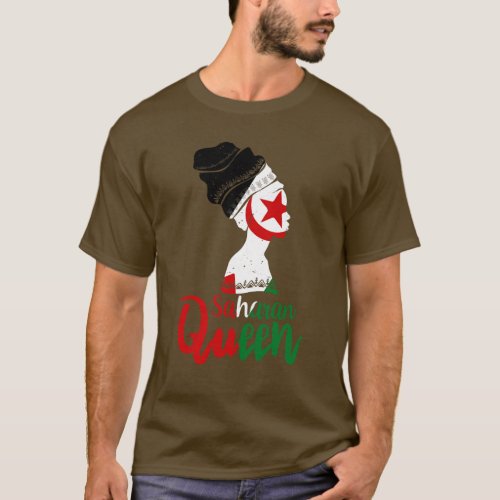 Saharan Western Sahara Flag Afro Roots T_Shirt